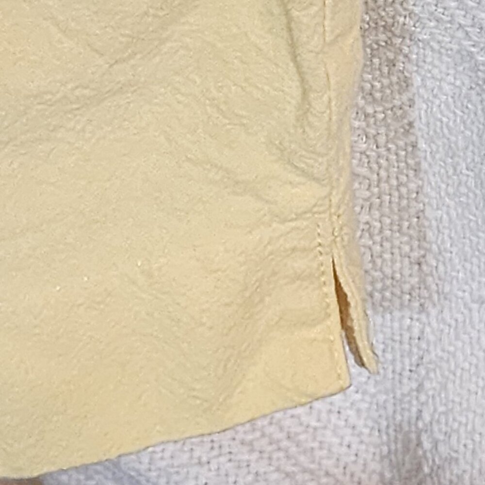 Alfred Dunner Yellow Umbrella Drink Embroidery Cotton Elastic Waist Pant Size 16 - Picture 9 of 16